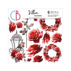   Ciao Bella Paris Je t'aime Vellum kivágóív készlet 6" (15 cm) Vellum Fussy Cut (6 ív)