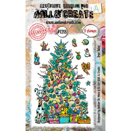 AALL & CREATE Szilikonbélyegző A6 - Tree Tales - Stamp Set (1 db)