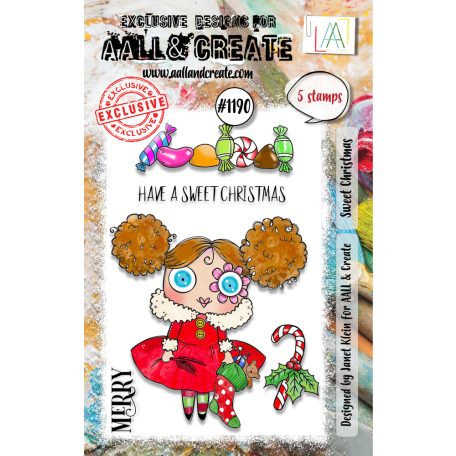 AALL & CREATE Szilikonbélyegző A7 - Sweet Christmas - Stamp Set (1 db)