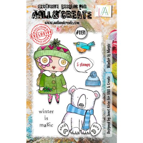 AALL & CREATE Szilikonbélyegző A7 - Winter Is Magic - Stamp Set (1 db)