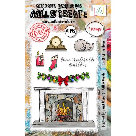 AALL & CREATE Szilikonbélyegző A7 - Hearth Of The Home - Stamp Set (1 db)