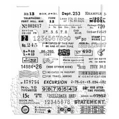   Stampers Anonymous Tidbits Tim Holtz Gumibélyegző Cling Stamps (1 csomag)