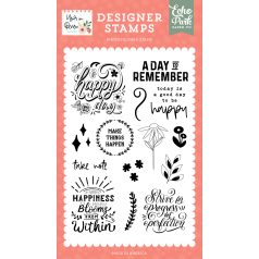   Echo Park Year In Review Make Things Happen Szilikonbélyegző Clear Stamps (1 db)