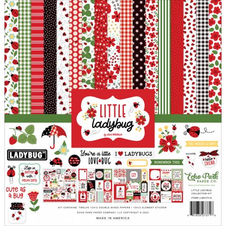 Echo Park Little Ladybug Scrapbook papírkészlet 12" (30 cm) Collection Kit (1 csomag)