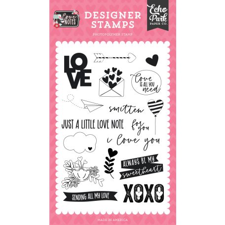 Echo Park Love Notes Love Is All You Need Szilikonbélyegző Clear Stamps (1 db)