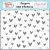 Echo Park Make A Wish Birthday Girl Birthday Love Hearts Stencil 6" (15 cm) Designer Stencil (1 db)