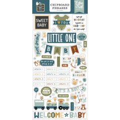   Echo Park Special Delivery Baby Boy Chipboard 6"X12" Chipboard Phrases (1 ív)