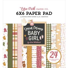   Echo Park Special Delivery Baby Girl Scrapbook papírkészlet 6" (15 cm) Paper Pack (24 lap)