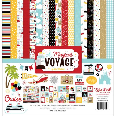 Echo Park A Magical Voyage Scrapbook papírkészlet 12" (30 cm) Collection Kit (1 csomag)