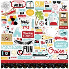   Echo Park A Magical Voyage Matrica 12" (30 cm) Cardstock Stickers (1 ív)