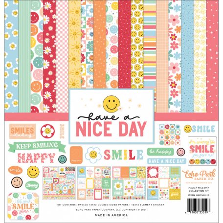 Echo Park Have A Nice Day Scrapbook papírkészlet 12" (30 cm) Collection Kit (1 csomag)