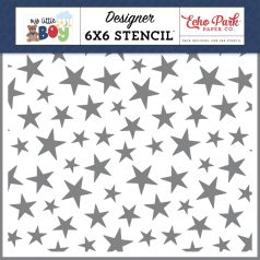   Echo Park My Little Boy You Shine Stars Stencil 6" (15 cm) Designer Stencil (1 db)