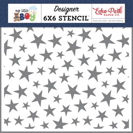 Echo Park My Little Boy You Shine Stars Stencil 6" (15 cm) Designer Stencil (1 db)