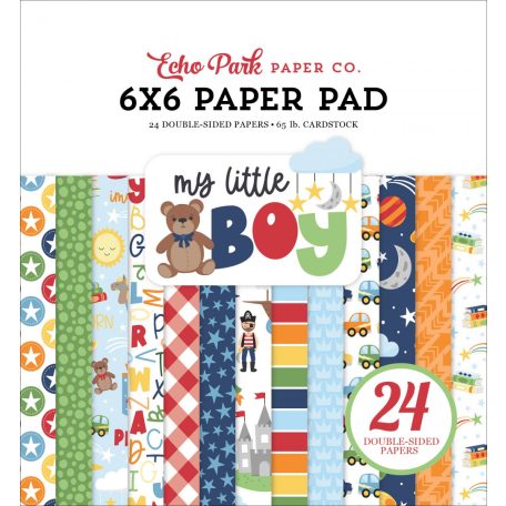 Echo Park My Little Boy Scrapbook papírkészlet 6" (15 cm) Paper Pack (24 lap)