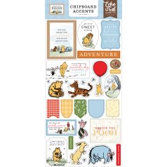   Echo Park Winnie The Pooh Chipboard 6"X12" Chipboard Accents (1 ív)