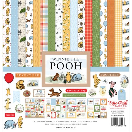 Echo Park Winnie The Pooh Scrapbook papírkészlet 12" (30 cm) Collection Kit (1 csomag)