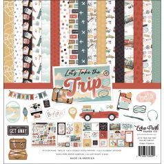   Echo Park Let's Take The Trip Scrapbook papírkészlet 12" (30 cm) Collection Kit (1 csomag)