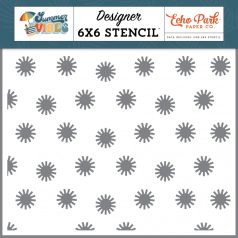   Echo Park Summer Vibes Summer Fun Sun Stencil 6" (15 cm) Designer Stencil (1 db)