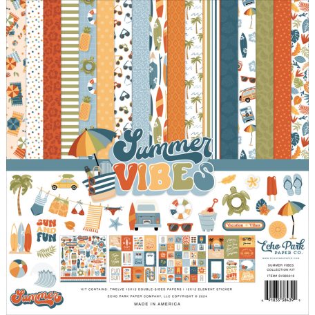 Echo Park Summer Vibes Scrapbook papírkészlet 12" (30 cm) Collection Kit (1 csomag)