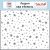 Echo Park Stars And Stripes Forever Hope Your Day Sparkles Stencil 6" (15 cm) Designer Stencil (1 db)