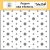 Echo Park Happy As Can Bee Humble Hexagon Stencil 6" (15 cm) Designer Stencil (1 db)