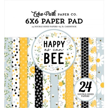 Echo Park Happy As Can Bee Scrapbook papírkészlet 6" (15 cm) Paper Pack (24 lap)