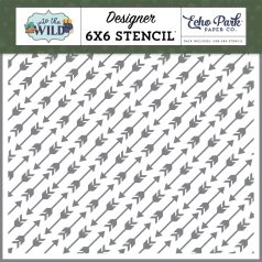   Echo Park Into The Wild Shoot The Arrow Stencil 6" (15 cm) Designer Stencil (1 db)