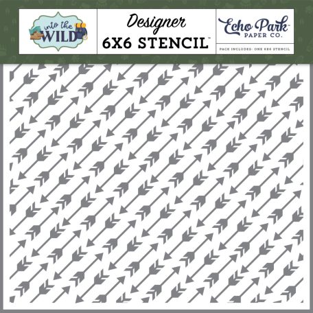 Echo Park Into The Wild Shoot The Arrow Stencil 6" (15 cm) Designer Stencil (1 db)