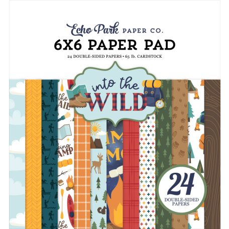 Echo Park Into The Wild Scrapbook papírkészlet 6" (15 cm) Paper Pack (24 lap)