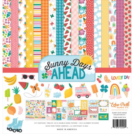 Echo Park Sunny Days Ahead Scrapbook papírkészlet 12" (30 cm) Collection Kit (1 csomag)