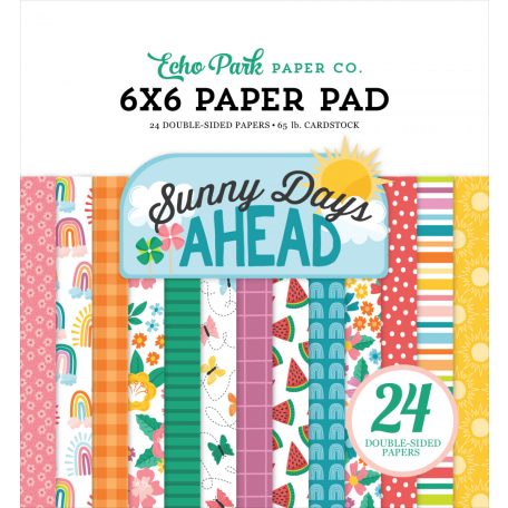 Echo Park Sunny Days Ahead Scrapbook papírkészlet 6" (15 cm) Paper Pack (24 lap)