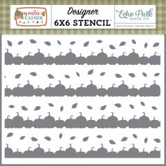   Echo Park Sweater Weather Fall In Line Stencil 6" (15 cm) Designer Stencil (1 db)