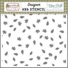   Echo Park Sweater Weather Autumn Days Breeze Stencil 6" (15 cm) Designer Stencil (1 db)