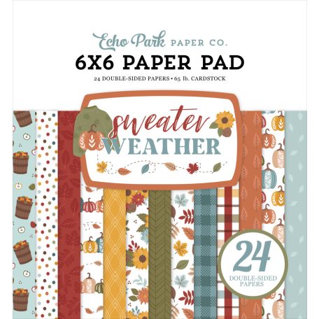 Echo Park Sweater Weather Scrapbook papírkészlet 6" (15 cm) Paper Pack (24 lap)