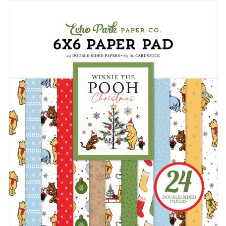 Echo Park Winnie The Pooh Christmas Scrapbook papírkészlet 6" (15 cm) Paper Pack (24 lap)