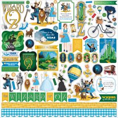   Carta Bella Wizard Of Oz Matrica 12" (30 cm) Cardstock Stickers (1 ív)