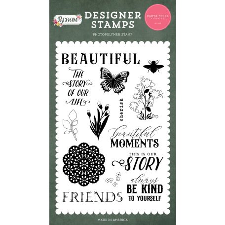 Carta Bella Bloom Beautiful Moments Szilikonbélyegző Clear Stamps (1 db)