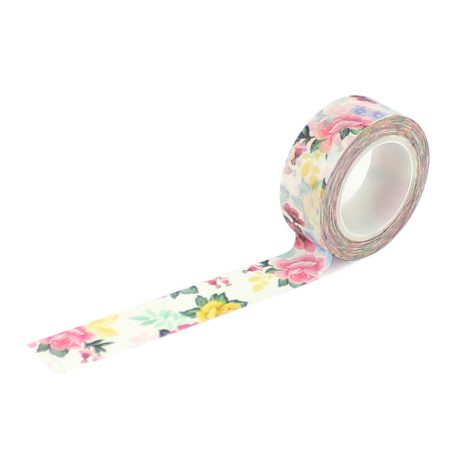 Carta Bella Bloom Little Things Floral In White Dekorációs ragasztószalag Washi Tape (1 db)