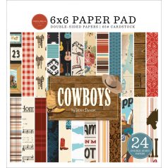   Carta Bella Cowboys Scrapbook papírkészlet 6" (15 cm) Paper Pack (24 lap)