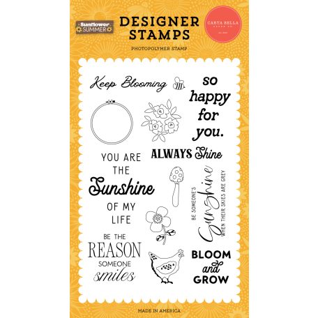 Carta Bella Sunflower Summer Keep Blooming Szilikonbélyegző Clear Stamps (1 db)