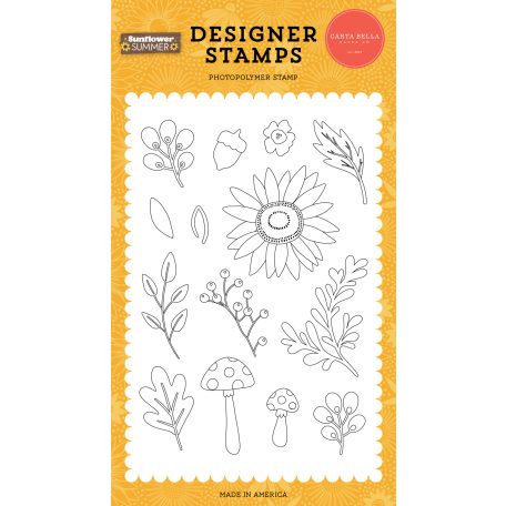 Carta Bella Sunflower Summer Sunflower Garden Szilikonbélyegző Clear Stamps (1 db)