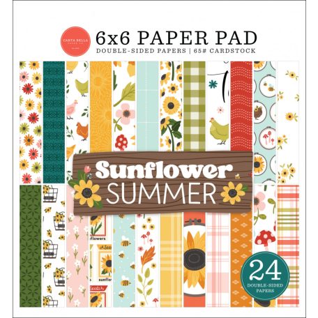 Carta Bella Sunflower Summer Scrapbook papírkészlet 6" (15 cm) Paper Pack (24 lap)