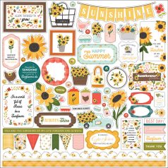   Carta Bella Sunflower Summer Matrica 12" (30 cm) Cardstock Stickers (1 ív)