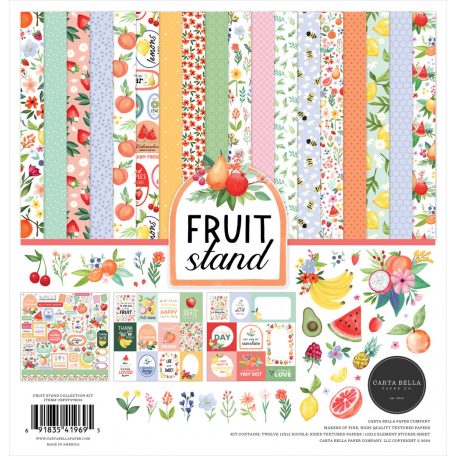 Carta Bella Fruit Stand Scrapbook papírkészlet 12" (30 cm) Collection Kit (1 csomag)