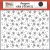 Carta Bella Roll With It Fill My Heart Floral Stencil 6" (15 cm) Designer Stencil (1 db)