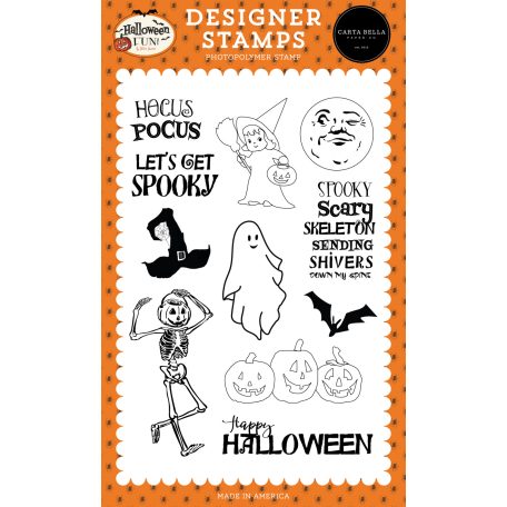 Carta Bella Halloween Fun Spooky Scary Szilikonbélyegző Clear Stamps (1 db)