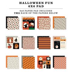   Carta Bella Halloween Fun Scrapbook papírkészlet 6" (15 cm) Paper Pack (24 lap)