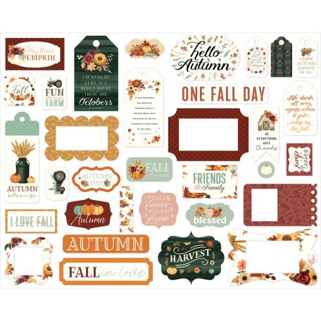 Carta Bella Harvest Kivágatok Frames & Tags (1 csomag)