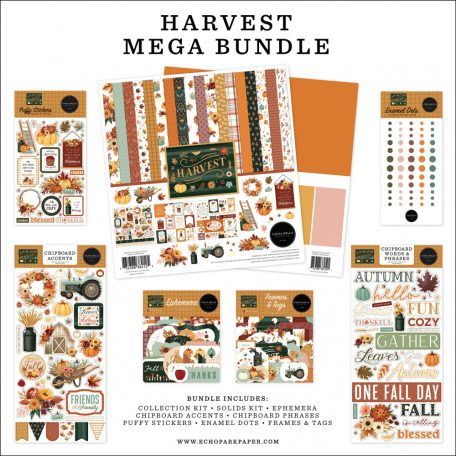 Carta Bella Harvest Scrapbook alkotócsomag 12" (30 cm) Mega Bundle (1 csomag)