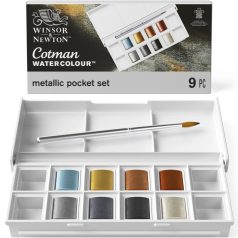   Winsor&Newton Metallic Pocket Set Akvarellfesték készlet Cotman Watercolour (8 szín)